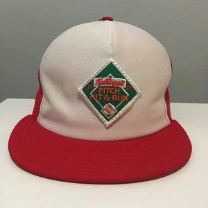 Vintage Horizon 1987 Kellogg's Pitch Hit & Run Baseball Trucker Hat Snapback